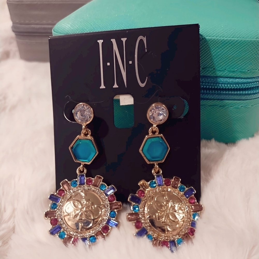 INC | Elegant Multicolor Drop Earrings